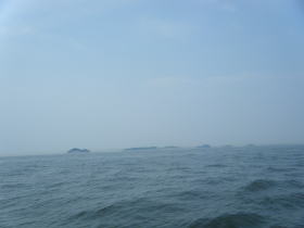 左から、野島・篠島・築見島